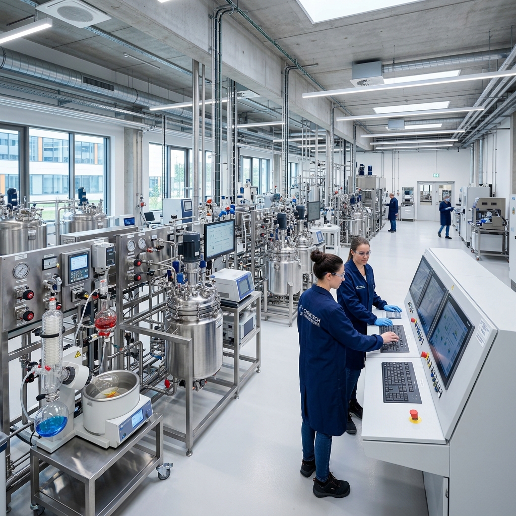 Modern chemical laboratory